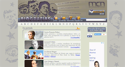 Desktop Screenshot of mcnbiografias.com