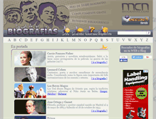 Tablet Screenshot of mcnbiografias.com